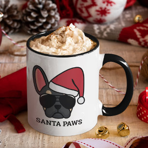 Noir de Noël Tan French Bulldog Mug