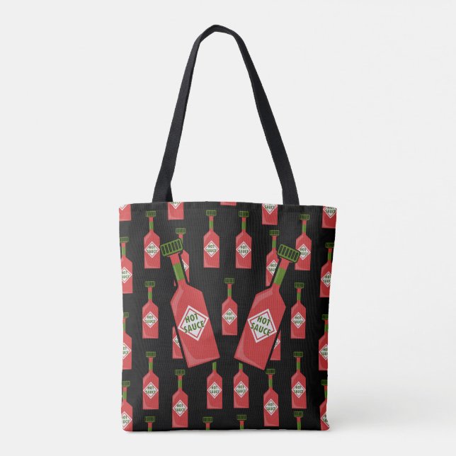 Noir de sac fourre-tout à sauce chaude (Dos)
