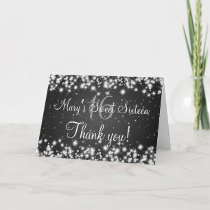 Noir d'étincelle d'hiver de Merci de sweet sixteen