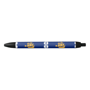 Noir Drapeau du stylo d'encre noire de Québec
