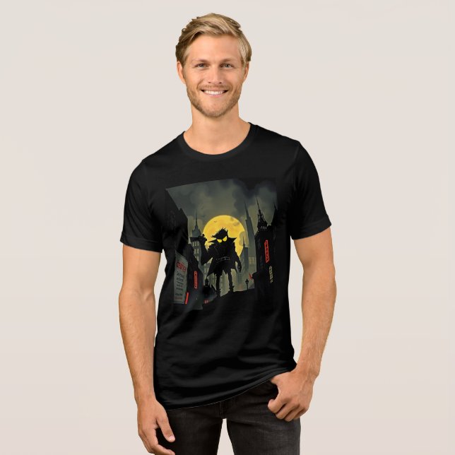 Noir Dreams: Hazy Cityscape Tee (Front Full)