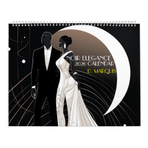 NOIR ELEGANCE 2026 Calendar