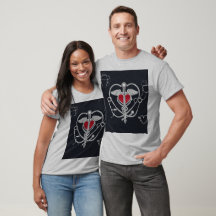 "Noir Elegance : T-Shirt Vintage