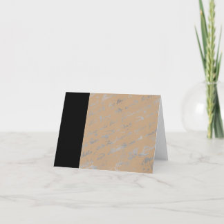 Noir en bande et Silvery mots carte pour notes fon