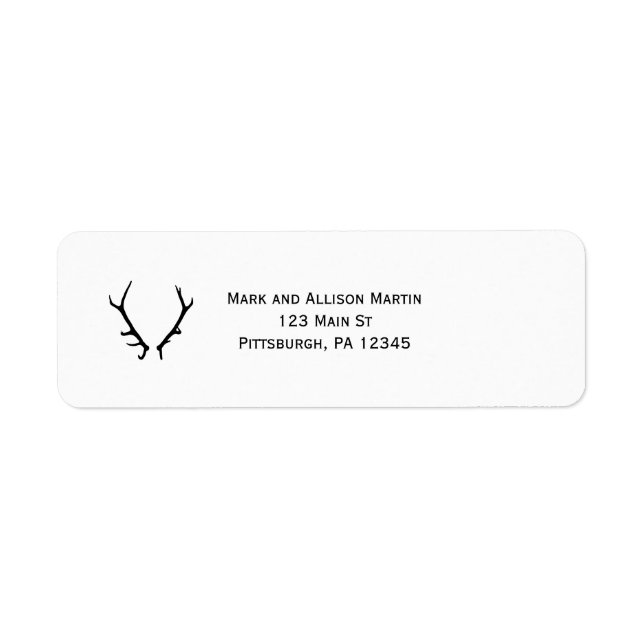 Noir et blanc avec Antlers (Devant)