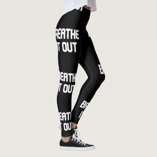 Noir et blanc Breathe It Out Leggings