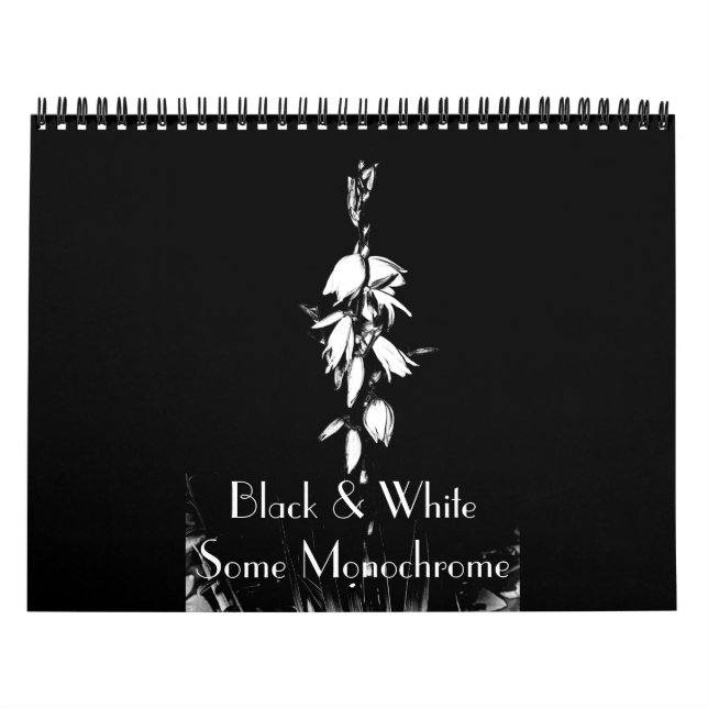 Noir et blanc Calendrier monochrome (Protection)