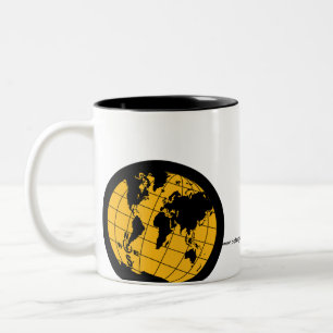 Noir et blanc de tasse de P.E.R