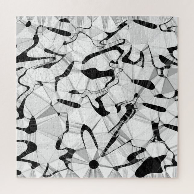 Noir et blanc en mouvement Jigsaw Puzzle (Vertical)