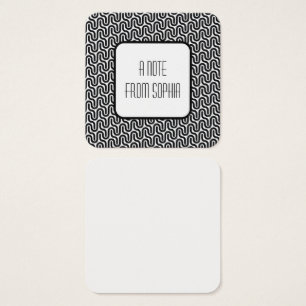 Noir et blanc Funky Retro Motif Notes