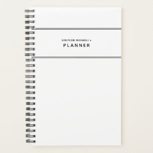 Noir et blanc Minimal Simple Planner