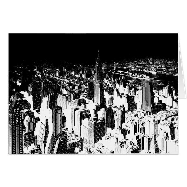 Noir et blanc New York (Devant horizontal)