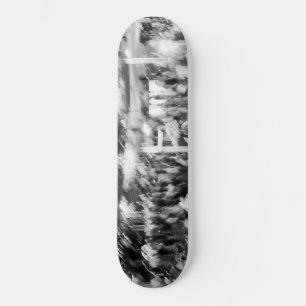 noir et blanc photo abstraite skateboard
