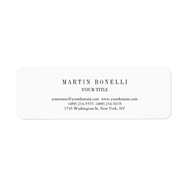 Noir et blanc professionnel mince (Devant)