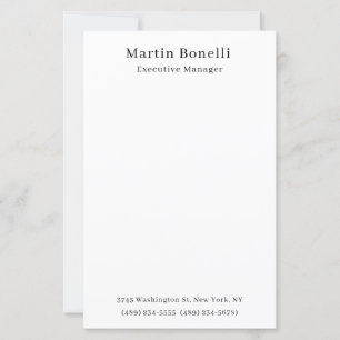 Noir et blanc Tendance Minimal Papier simple