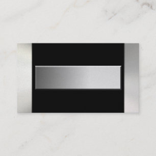 Noir et cartes de visite d'or