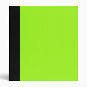 Noir et classeur vert au néon