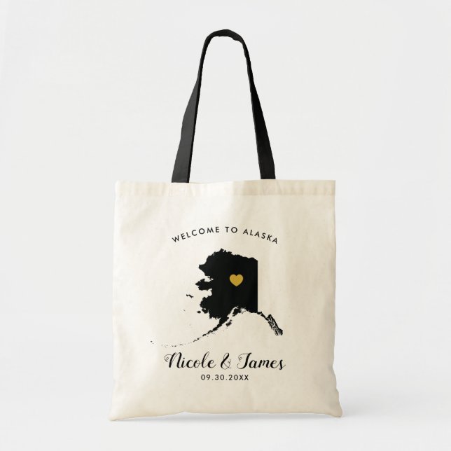 Noir et or de Fourre-tout de sac d'accueil de (Devant)