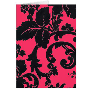 Noir et rose de damassé