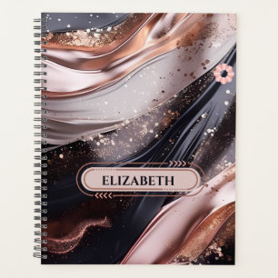 Noir et Rose Gold Design Arrière - plan