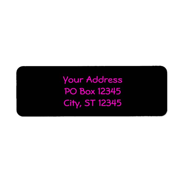 Noir et rose néon (Devant)