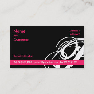 Noir et rose Swoosh... cartes de profil