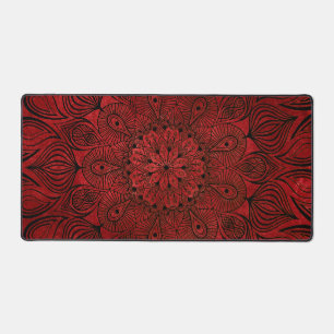 Noir et rouge Mandala Fleur Zen Cool Neutral Goth