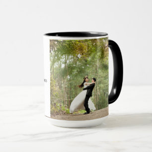 Noir fait sur commande amour de tasse de sonnerie