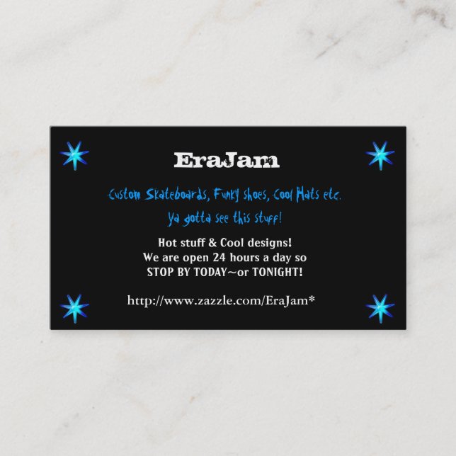 Noir fait sur commande de cartes de visite avec (Devant)
