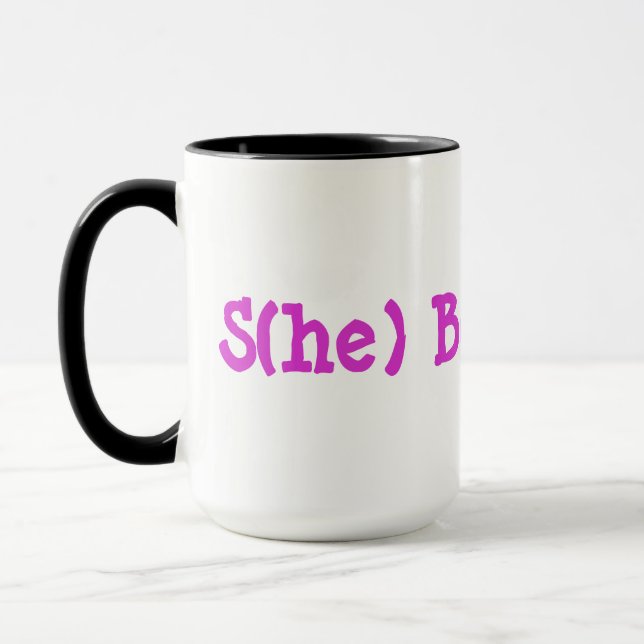 Noir fait sur commande tasse de sonnerie de 15 (Gauche)