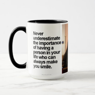 Noir fait sur commande tasse Smile77 de sonnerie