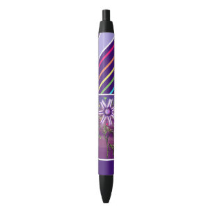Noir Fleur dans le stylo du désert