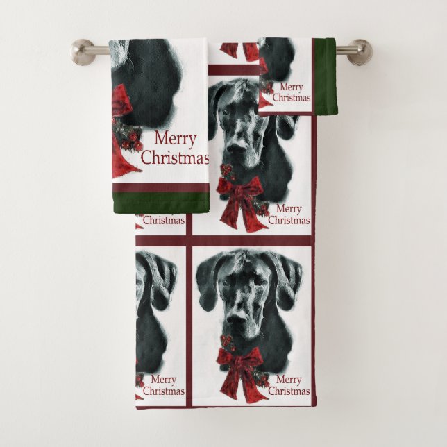Noir Grand Dane Noël (En situation)