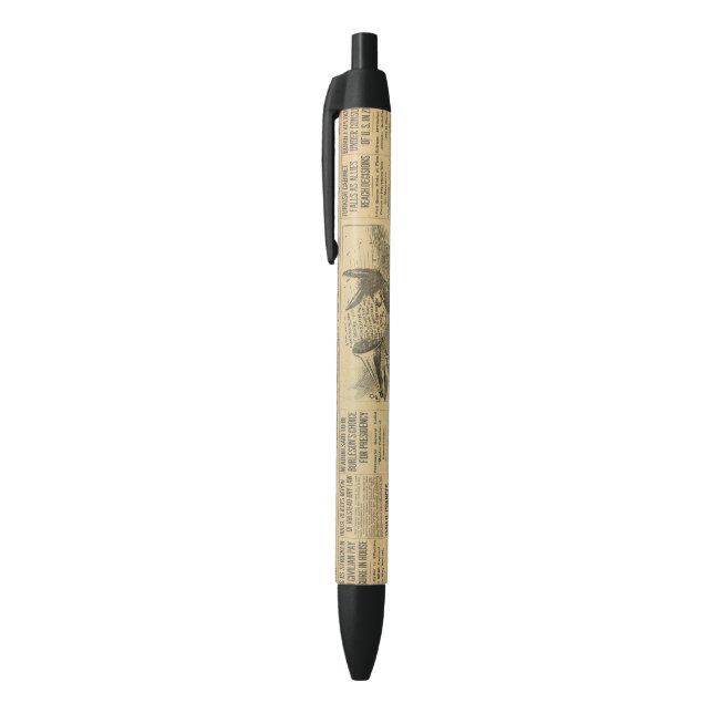 Noir Grand Stylo vieux journal ! (Haut (Vertical))