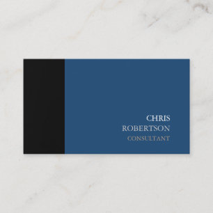 Noir gris Bleu Moderne Carte de visite Attrayant