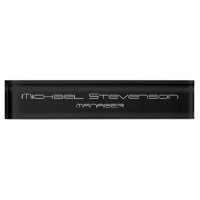 Noir Gris Élégant Bureau d'affaires moderne plaque