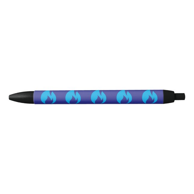 Noir Ignorer le stylo à flamme bleue (Devant)