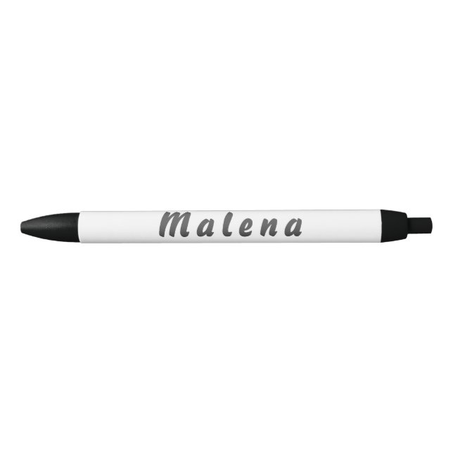 Noir Malena stylo à bille (Devant)