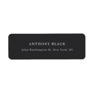 Noir mat Minimaliste Élégant Classique