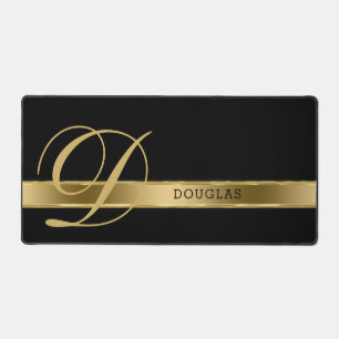 Noir monochromatique clair avec bande d'or