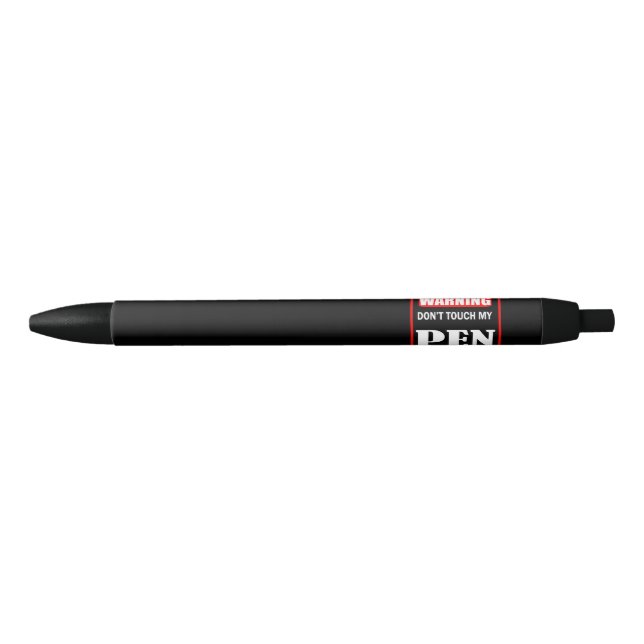 Noir ne touche pas mon stylo (Devant)