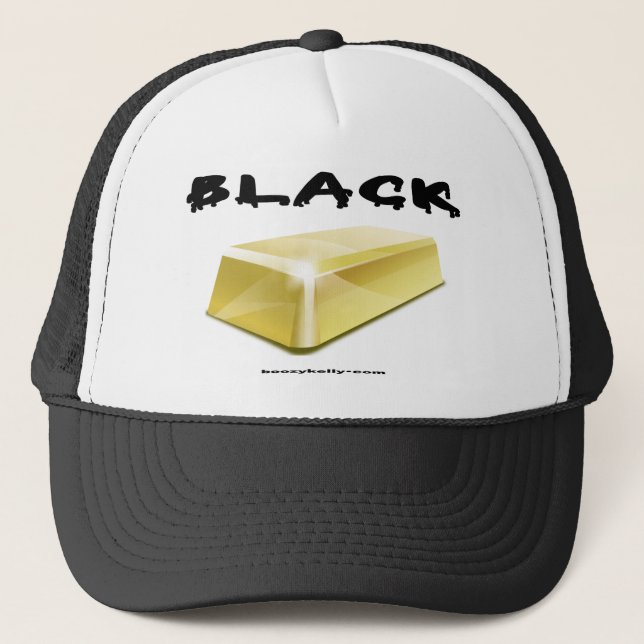 Noir, or, barre d'or, casquette de gisement de (Devant)