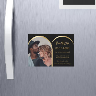 Noir or photo arch mariage Enregistrer la carte Da