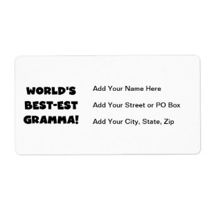 Noir ou blanc du Meilleur-est Gramma du monde