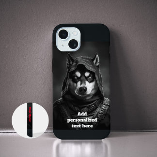 Noir personnalisé coque iphone | Ninja Husky