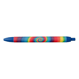 Noir Rétro stylo en spirale de colorant de cravate