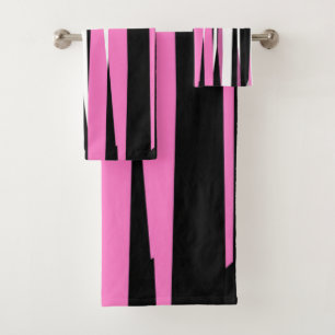 Noir rose et blanc Abstrait
