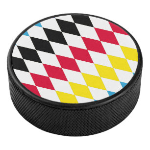 Noir rouge jaune Bavaria Motif Drapeau Diamant