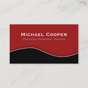 Noir rouge professionnel de carte de visite de