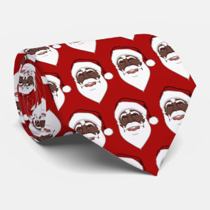 Noir Santa Clause Cravate Noir Noir Noël